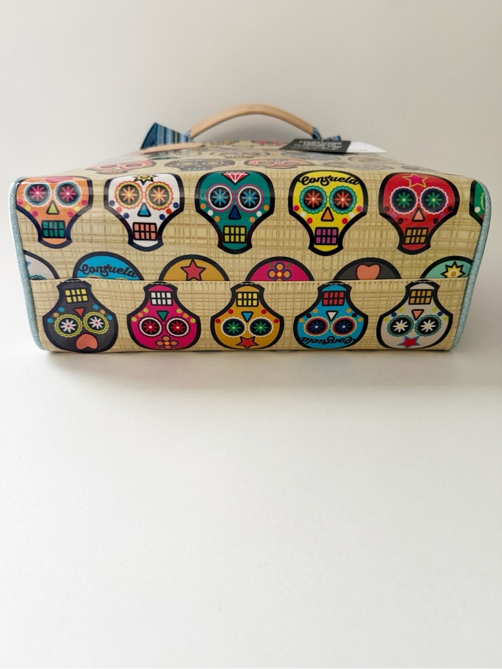 Consuela Sugar Skull Classic Tote Bag Shopper Calavera De Azucar Mexican Boho - Picture 5 of 12